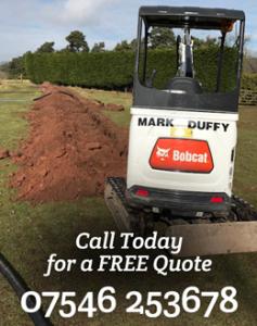 Duffy Mini Digger for hire - FREE Quote